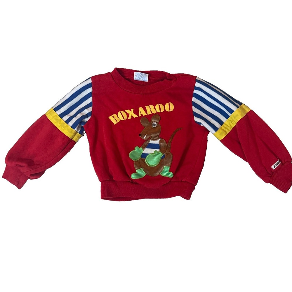 Vintage Joggles Size 4T‎ Box-a-Roo 🥊 Top- Primary- Googly Eye 90's